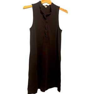 J. Crew Ruffle Collar Sleeveless Pique Polo Dress